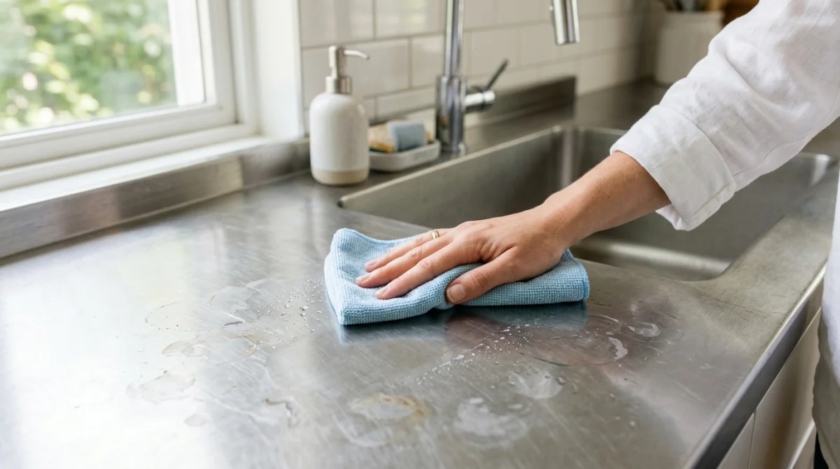 Pourquoi des taches apparaissent sur mon évier en inox ?