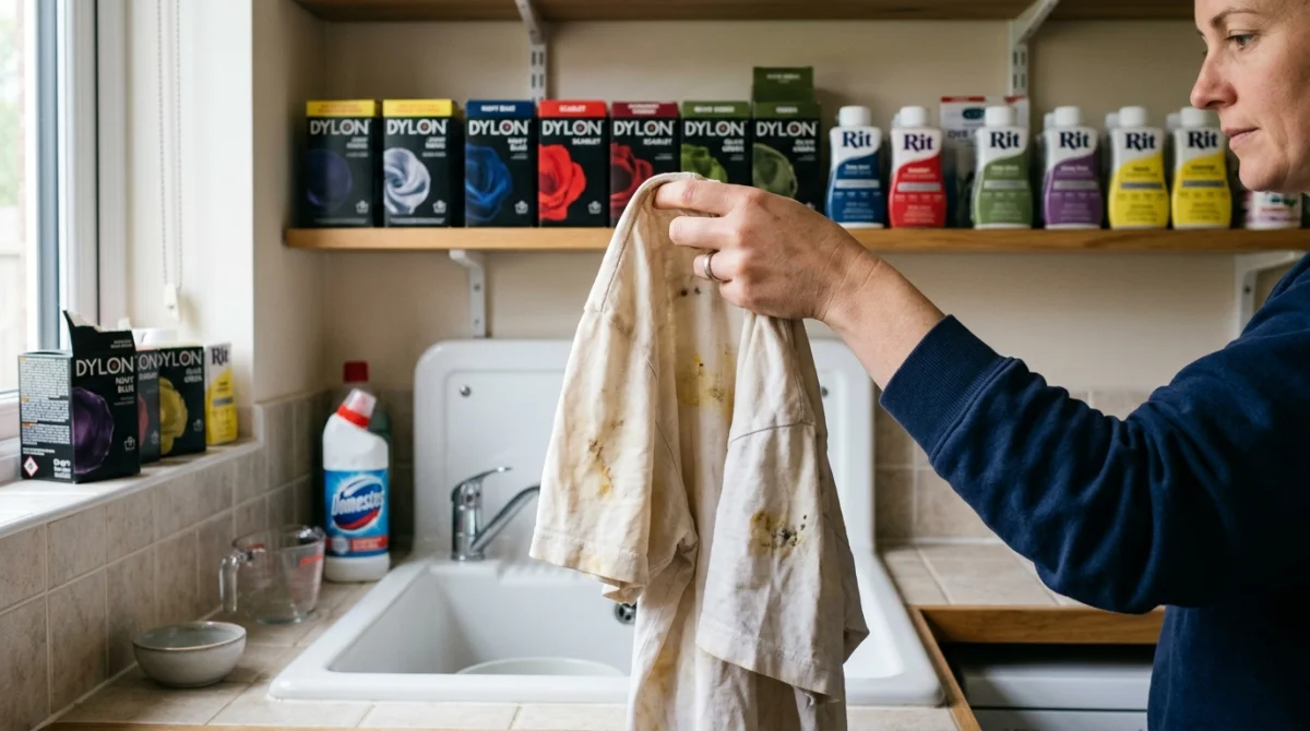 7. Teindre le vêtement pour uniformiser la couleur