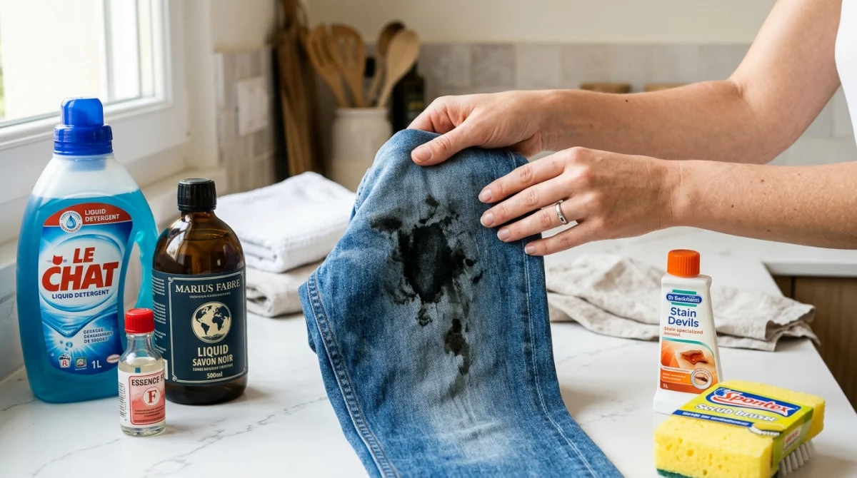 Comment enlever des taches de cambouis sur un vêtement