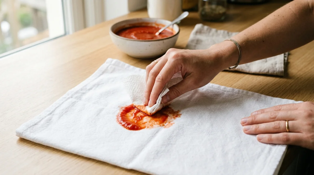 Comment enlever les taches de sauce tomate