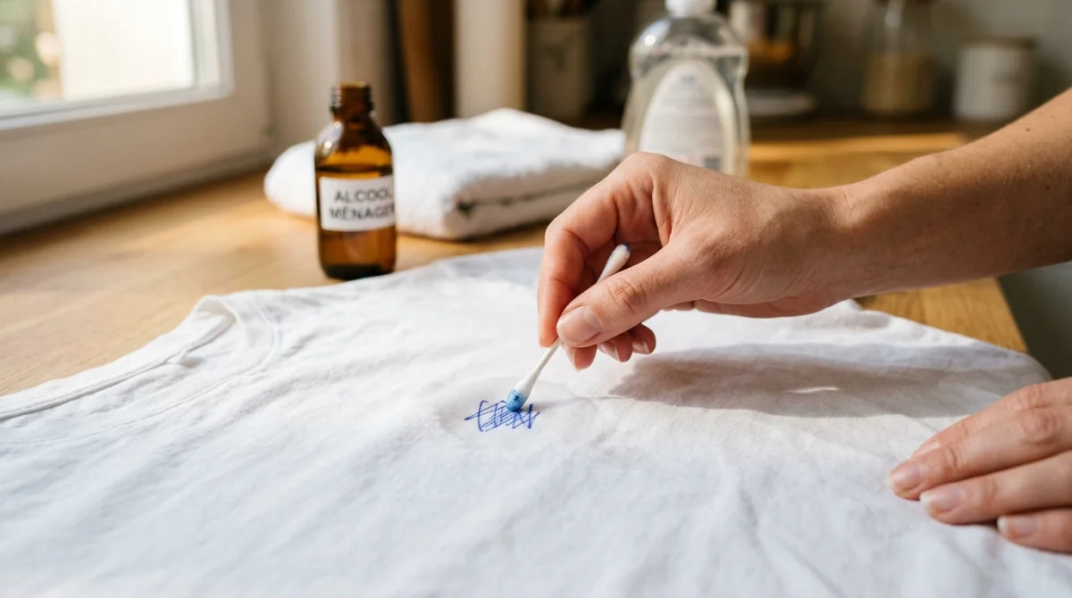 Comment enlever une tache de stylo bille sur du coton