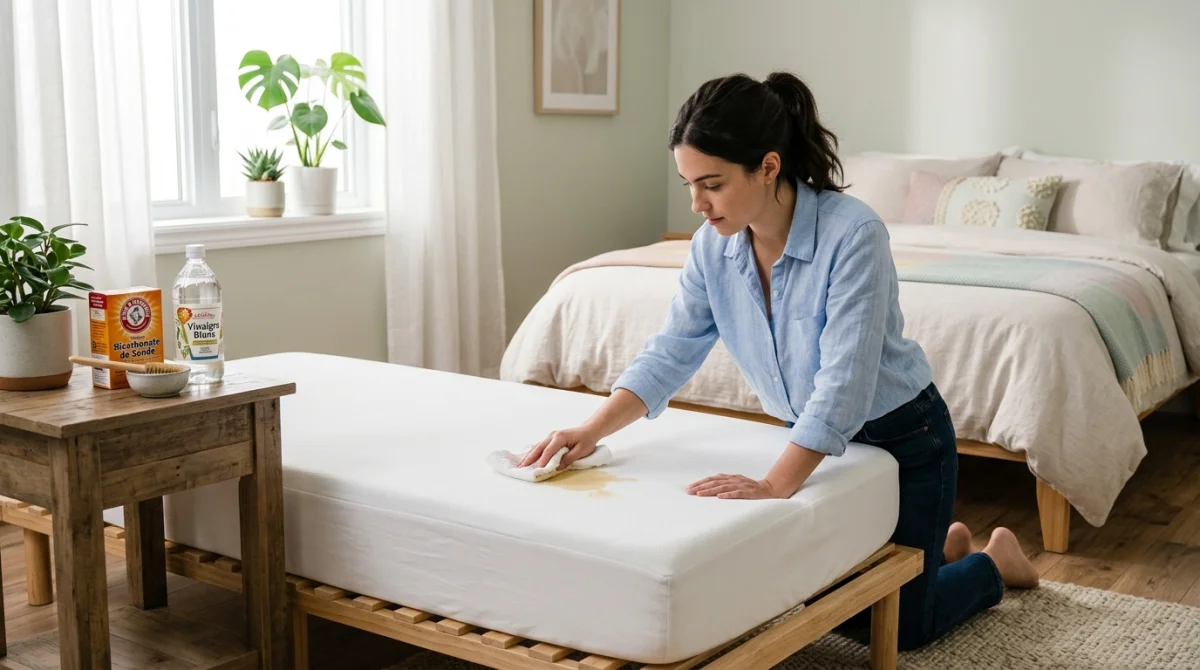 Comment nettoyer un matelas taché d'urine efficacement