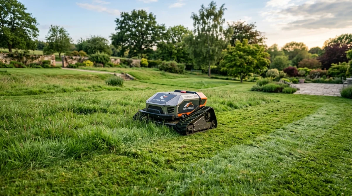 Lymow tech avis sur un robot tondeuse pour terrains difficiles