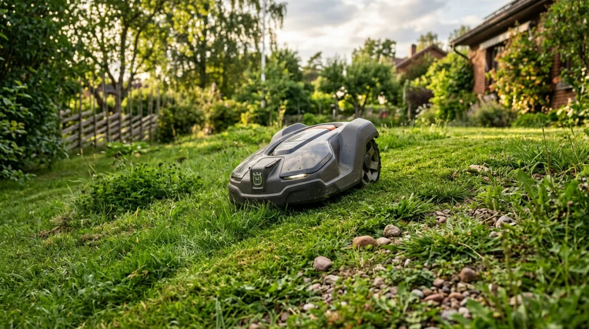 robot tondeuse terrain difficile lymo tech a344