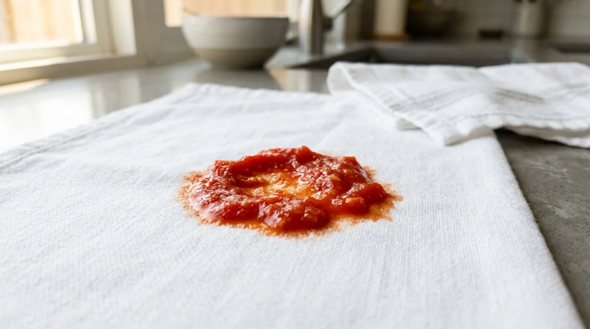 Comment enlever les taches de sauce tomate