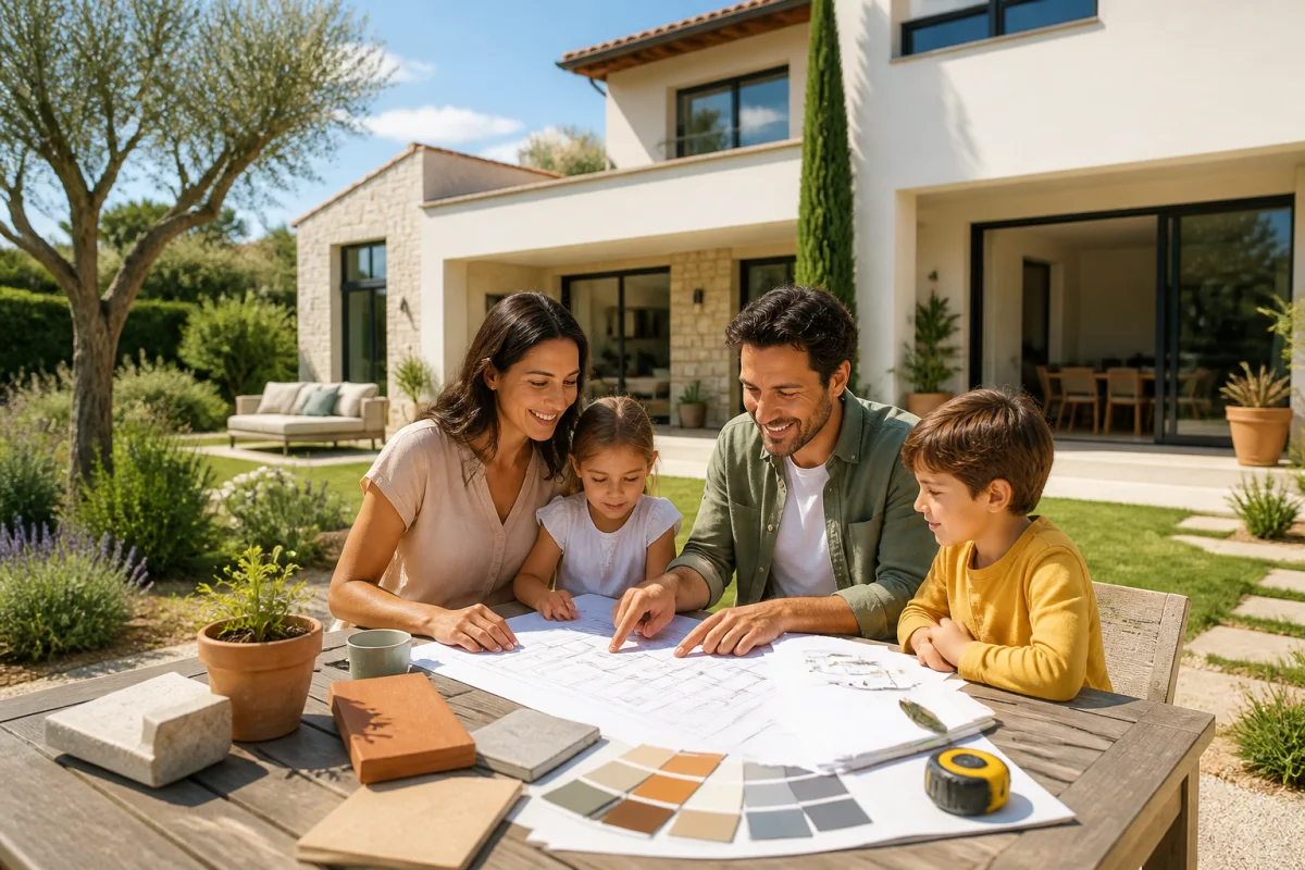 Maisons Serge Olivier accompagne une jeune famille dans son projet de maison neuve à Nîmes.