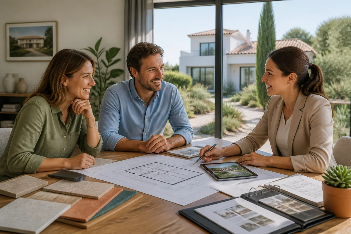 Maisons Serge Olivier accompagne un couple dans la conception et le financement d’une maison neuve à Nîmes